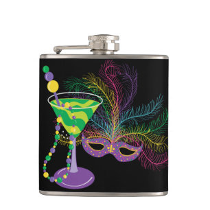 Cantil Peacock Mask e Martini Mardi Gras