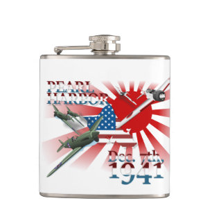 Cantil Pearl Habor 7 de dezembro de 1941 Flask