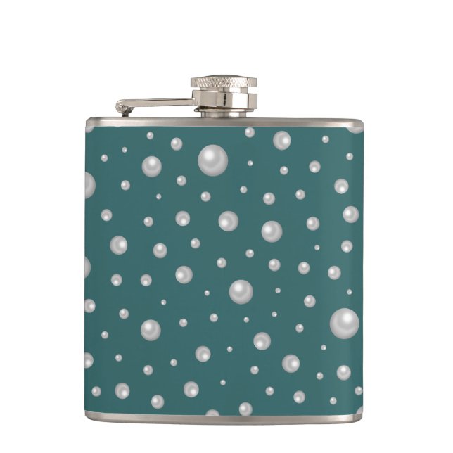 Cantil Pearl Pattern on Transformative Teal Background (Frente)