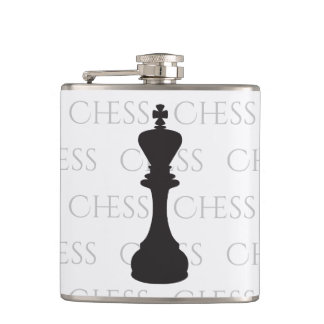 Cantil Peça Clássica Chess King Preta Moderna, Branca