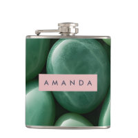 Pedra de Jade Verde Serena Personalizada