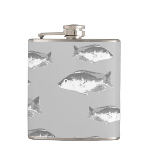 Cantil Peixe cinza monocromático