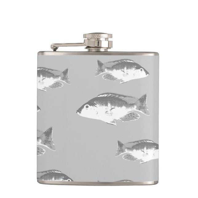 Cantil Peixe cinza monocromático (Frente)