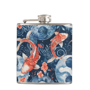 Cantil Peixe Japonês Em Aquarela