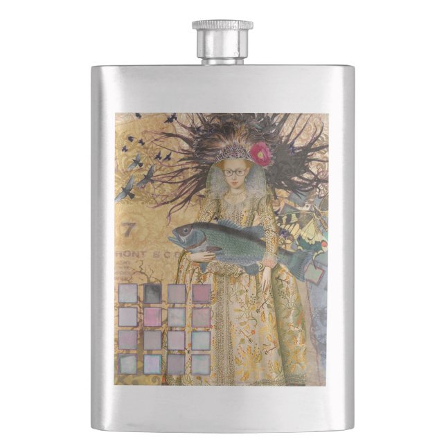 Cantil Peixes Mulher Vintage Gótico Clássico  (Frente)