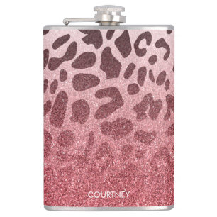 Cantil Pele-Leopardo Rosa-Colorida