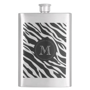Cantil Pele zebra Marca Monograma Personalizada