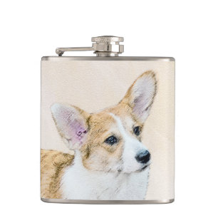 Cantil Pembroke Welsh Corgi - Pintura Original para Cacho