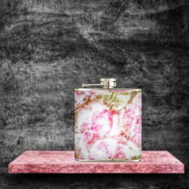 Cantil Peony Bliss Vinyl Wrapped Flask