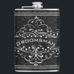 Cantil Personalizado qualquer Padrinho de casamento flore<br><div class="desc">Personalizado Seu Nome Vintage Flourish Mr Hipster Mr Hipster Padrinho de casamento Vintage Retro Basta clicar em Personalizar para mudar de cores</div>