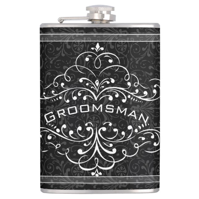 Cantil Personalizado qualquer Padrinho de casamento flore (Frente)