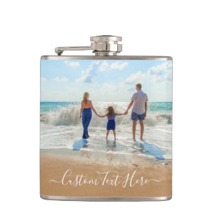 Cantil Personalizado Seu Foto Frasco Texto Personalizado