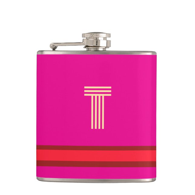 Cantil Personalize com seu rosa inicial + faixa vermelha (Frente)