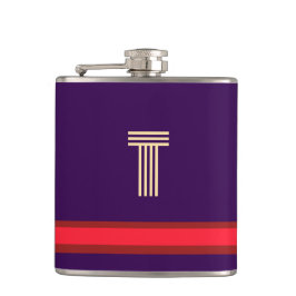 Cantil Personalize Com Seu Roxo Inicial + Faixa Vermelha