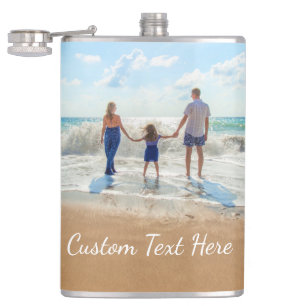 Cantil Personalize Seu Presente de Frasco de Foto com Tex