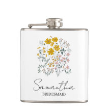 Personalized Bridesmaid Flower Women Wedding