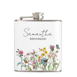 Cantil Personalized Bridesmaid Wildflowers Wedding