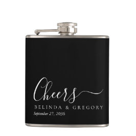 Cantil Personalized Wedding Gifts Black White Cheers