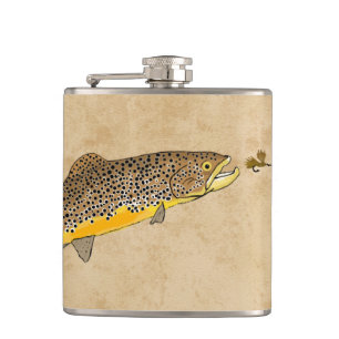 Cantil Pesca de Truta Marrom