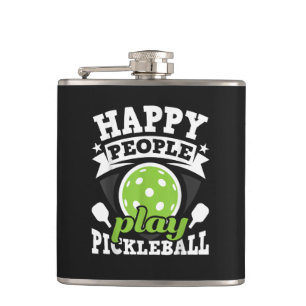 Cantil Pessoas Felizes Jogam Pickleball - Jogador de Padd