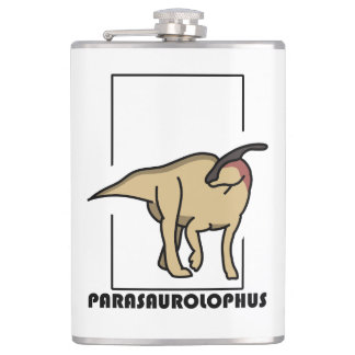 Cantil Petaca diseño dinosaurio Parasaurolophus