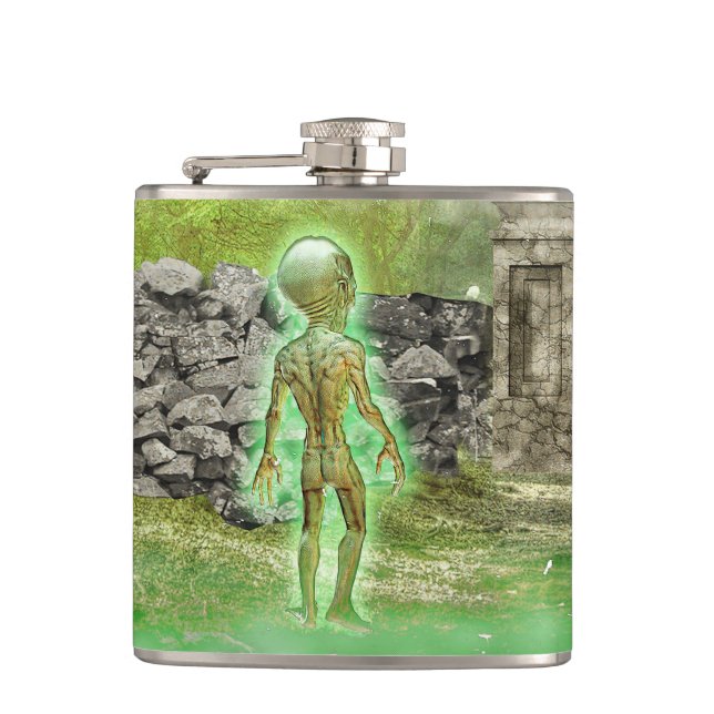 Cantil Petaca The Silent Man (Frente)