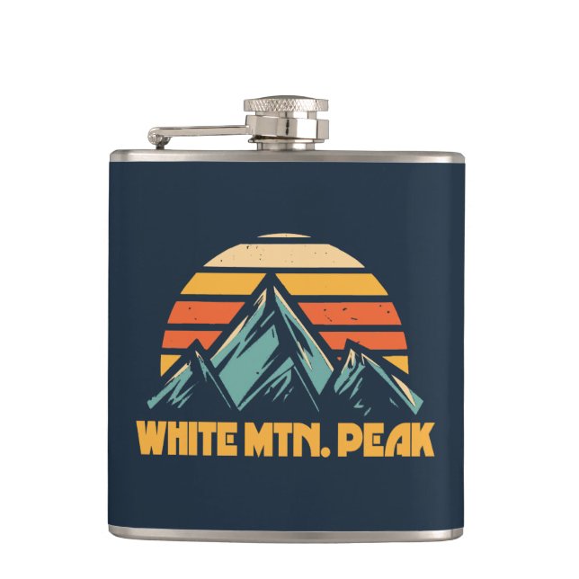 Cantil Pico White Mountain Califórnia Turquesa Retro (Frente)