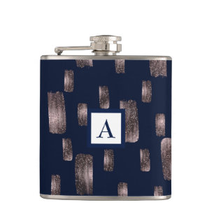 Cantil Pincel de pintura moderno rosa dourado e brilho az