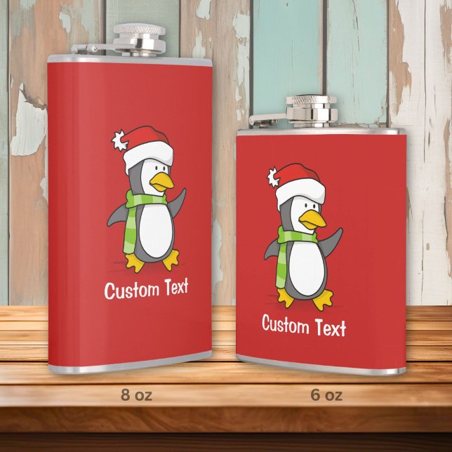 Cantil Pinguim de Natal andando na neve (Criador carregado)
