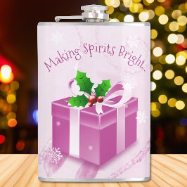 Cantil Pink Christmas Gift Flask