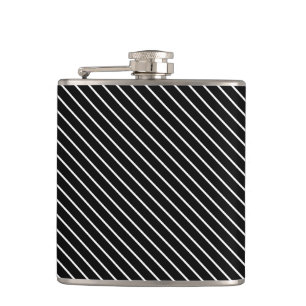 Cantil Pinstripes diagonais - preto e branco