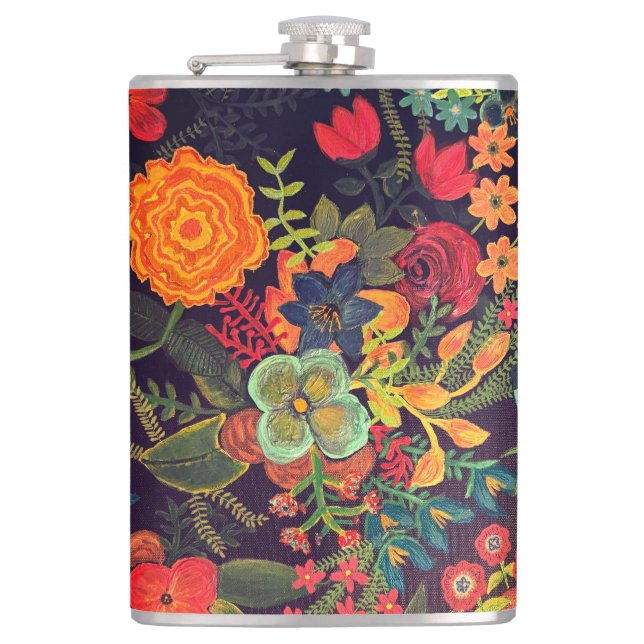 Cantil Pintura Acrílica Boho Design Floral (Frente)