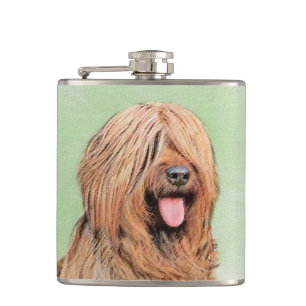 Cantil Pintura Briard - Arte Cachorro Original