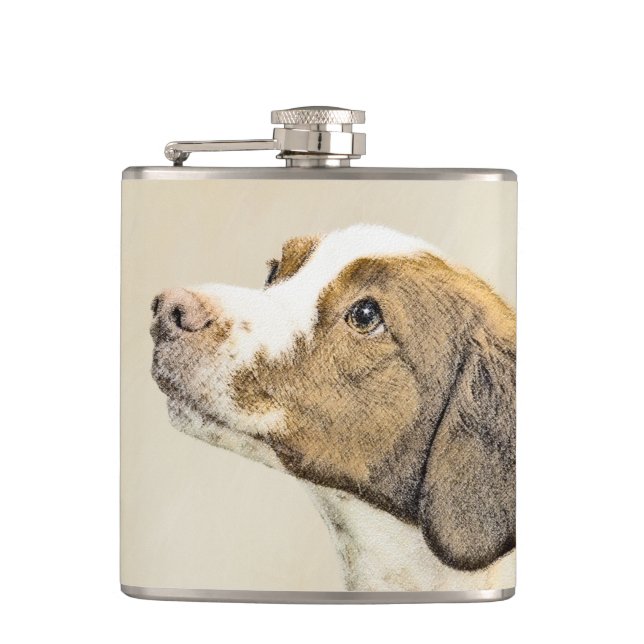 Cantil Pintura Brittany - Arte Cachorra Original (Frente)