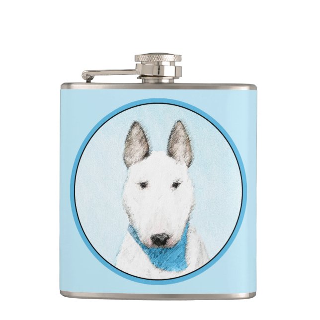 Cantil Pintura Bull Terrier - Arte Cachorro Original Boni (Frente)