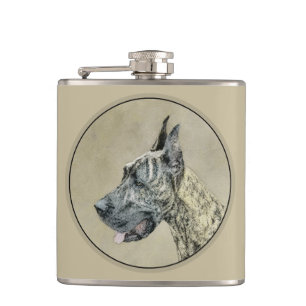 Cantil Pintura com o Grande Dane (Brindle) - Arte Canina 