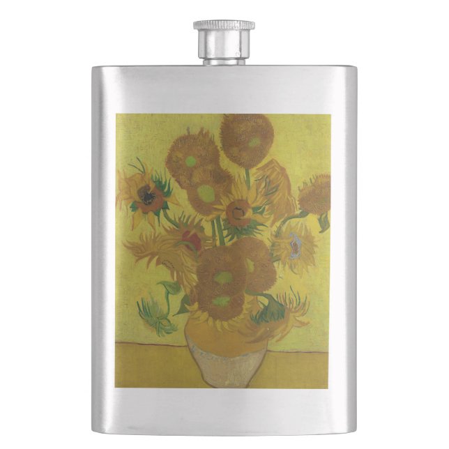 Cantil Pintura de 15 Girassóis de Vincent Van Gogh (Frente)