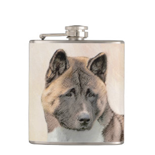 Cantil Pintura de Akita - Arte Cão Original