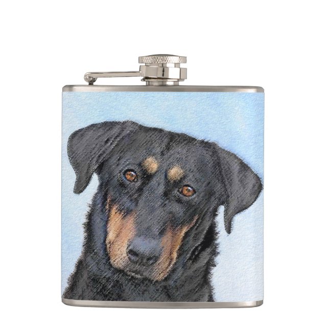 Cantil Pintura de Beauceron - Arte de Cachorro Original B (Frente)