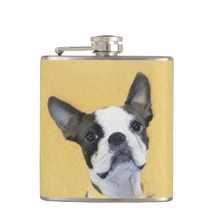 Cantil Pintura de Boston Terrier - Arte de Cachorro Origi