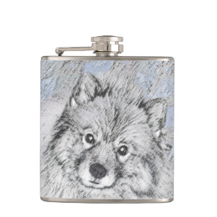 Cantil Pintura de Keeshond Beth - Arte de Cachorro Origin