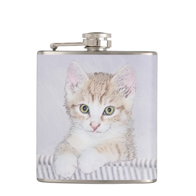 Cantil Pintura de Kitten Orange Tabby - Arte Original par (Frente)