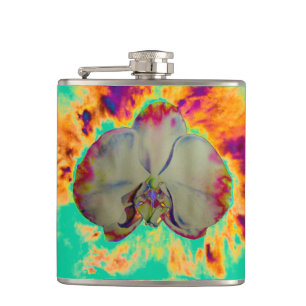 Cantil Pintura de orquídea em aquarela abstrata boho eleg