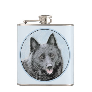 Cantil Pintura de Schipperke - Arte de Cachorro Original