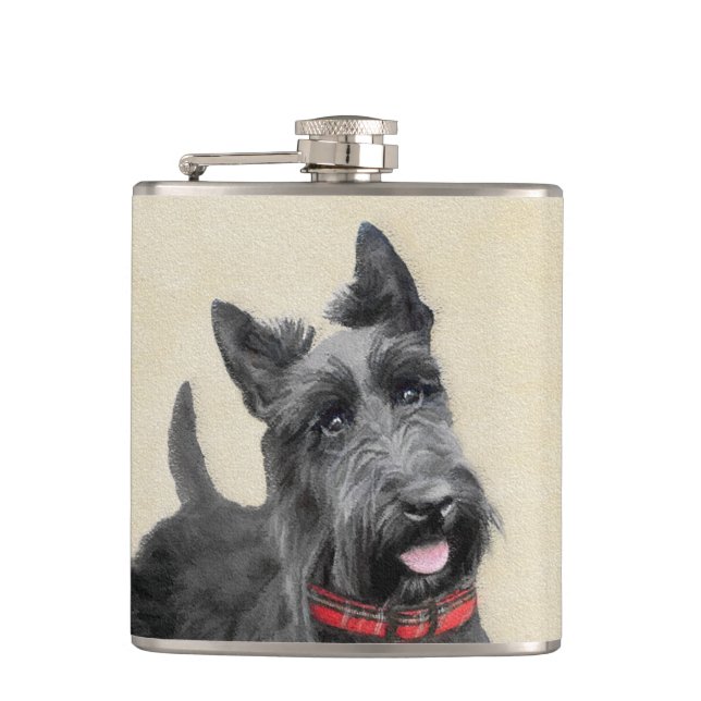 Cantil Pintura de Terrier Escocês - Arte Original de Cach (Frente)