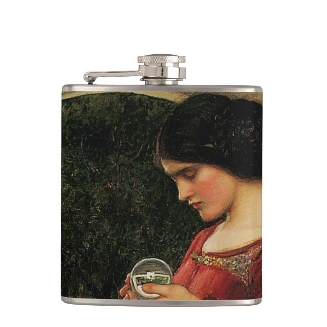 Cantil Pintura de Waterhouse da Mulher Cristal Ball (Frente)