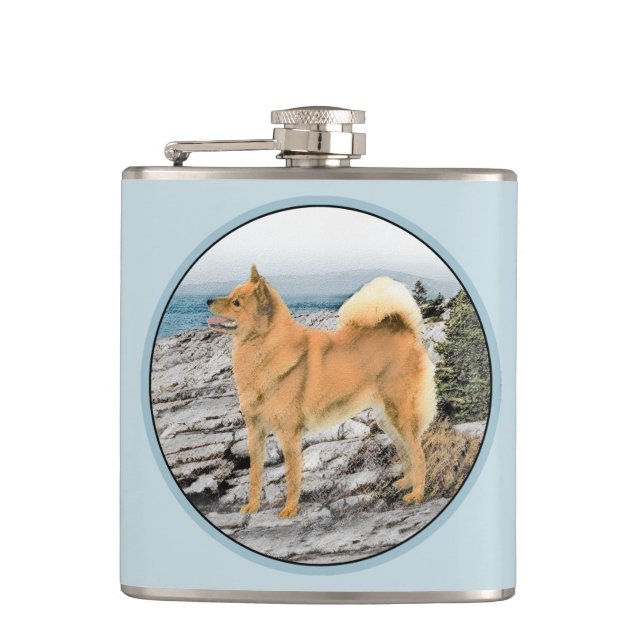 Cantil Pintura em Seashore - Arte Canina (Frente)