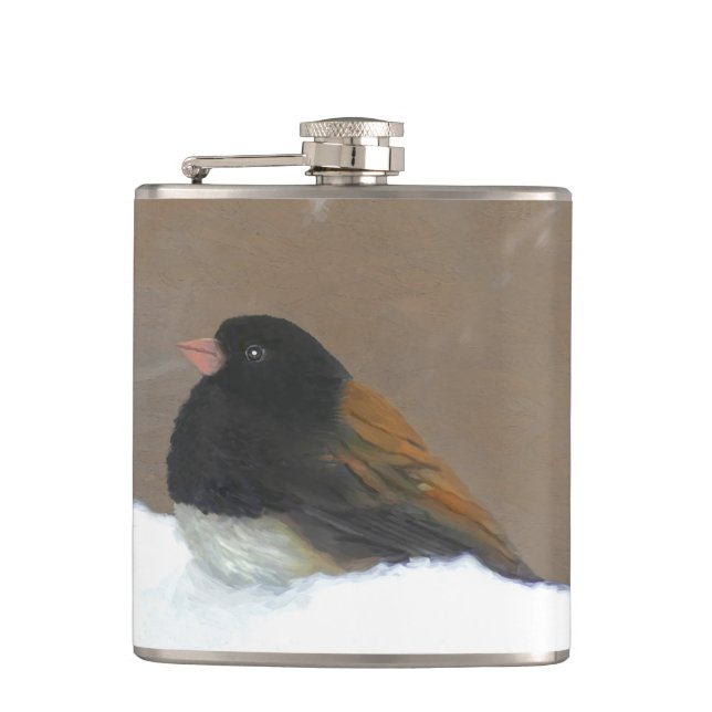 Cantil Pintura Junco De Olhos Escuros - Arte De Pássaro O (Frente)