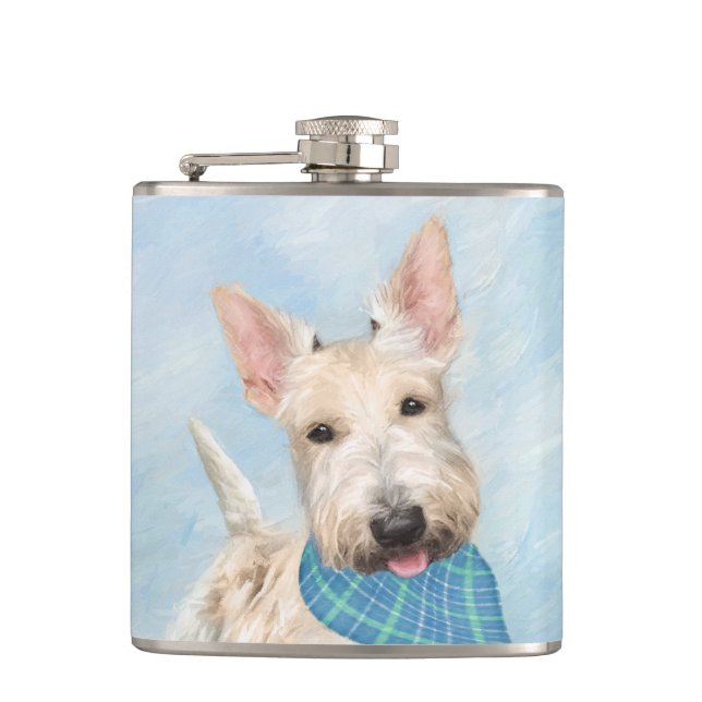Cantil Pintura Original de Arte de Cão Wheaten Terrier Es (Frente)