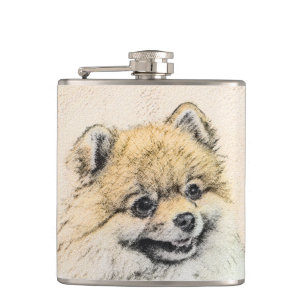Cantil Pintura Pomeraniana (Laranja) - Arte Original de C